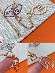 Okify Hermes Horse Head Necklace - 2