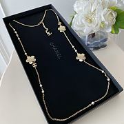 Okify CC Blue Flower Long Necklace - 4