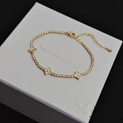 Okify Louis Vuitton Light Gold Bracelet With Diamond - 4