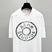 Okify Acne Studios White T-shirt Unisex S-XL - 3