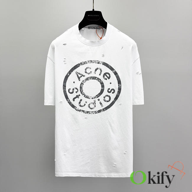 Okify Acne Studios White T-shirt Unisex S-XL - 1