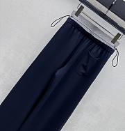 Okify Alexander Wang Dark Blue Drawstring Webbing Double-Waisted Trousers SML - 3