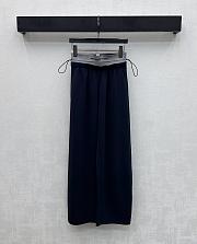 Okify Alexander Wang Dark Blue Drawstring Webbing Double-Waisted Trousers SML - 6