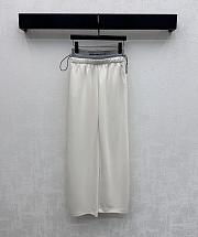 Okify Alexander Wang White Drawstring Webbing Double-Waisted Trousers SML - 6