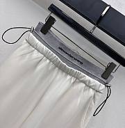 Okify Alexander Wang White Drawstring Webbing Double-Waisted Trousers SML - 3