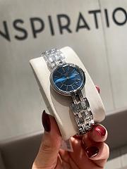 Okify Dior Silver Watch With Blue Dial  - 5