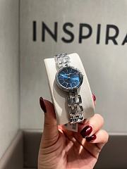 Okify Dior Silver Watch With Blue Dial  - 3
