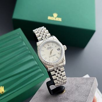 Okify Rolex Datejust 31mm Silver Watch With Diamond 27972
