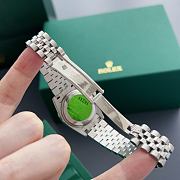 Okify Rolex Datejust 31mm Silver Watch Green Dial With Diamond 27973 - 2
