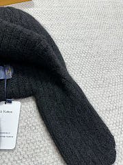 Okify Louis Vuitton Black Knitted Mohair Rabbit Ear Hat - 3