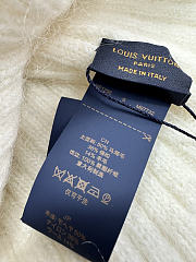 Okify Louis Vuitton White Knitted Mohair Rabbit Ear Hat - 3