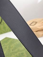 Okify Gucci GG Black Belt Black Hardware 4cm  - 3