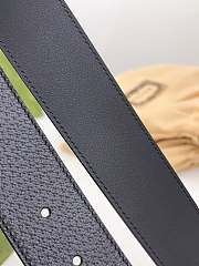Okify Gucci GG Black Belt Gold Hardware 4cm  - 5