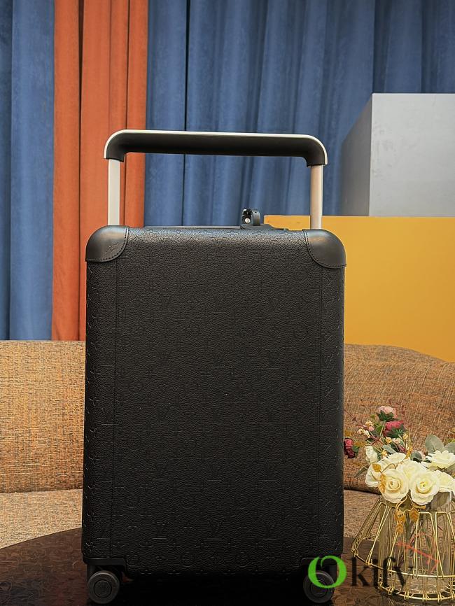 Okify Louis Vuitton Black Embossed Carry-on Suitcase M20439 50x36x18cm - 1