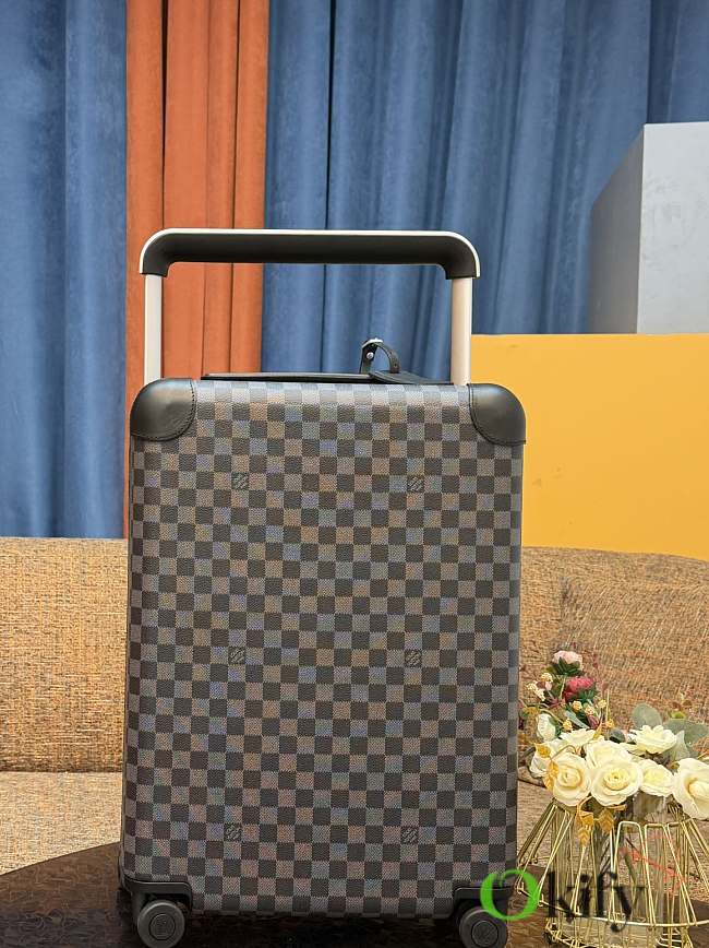 Okify Louis Vuitton Black Damier Carry-on Suitcase M23209 50x36x18cm - 1