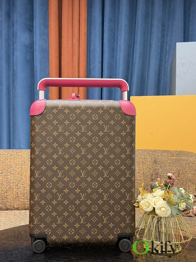 Okify Louis Vuitton Brown And Pink Monogram Carry-on Suitcase M12642 50x36x18cm - 1
