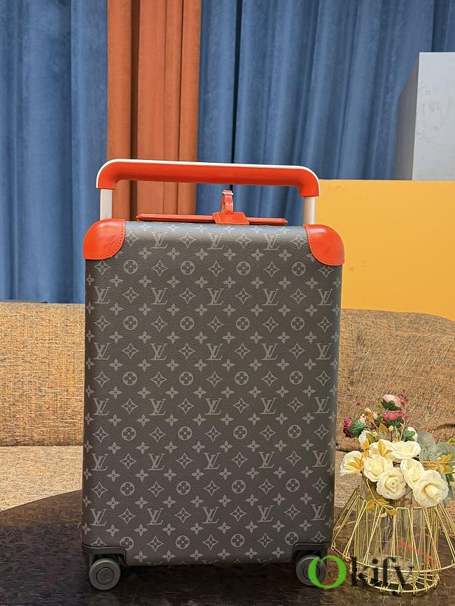 Okify Louis Vuitton Brown And Orange Monogram Carry-on Suitcase M26063 50x36x18cm - 1