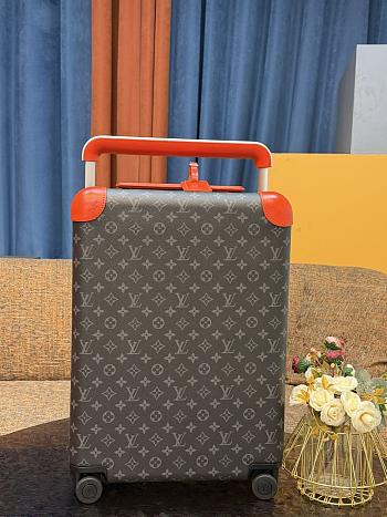 Okify Louis Vuitton Brown And Orange Monogram Carry-on Suitcase M26063 50x36x18cm