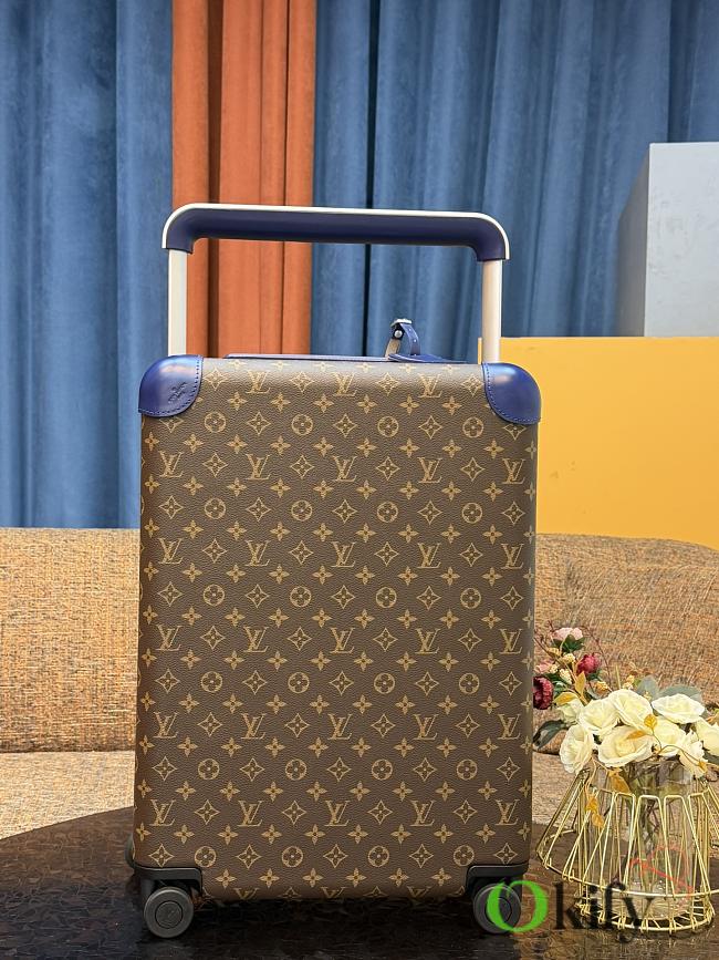 Okify Louis Vuitton Brown And Dark Blue Monogram Carry-on Suitcase M12613 50x36x18cm - 1