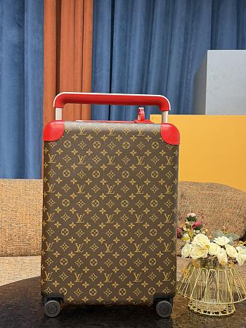 Okify Louis Vuitton Brown And Red Monogram Carry-on Suitcase M12611 50x36x18cm