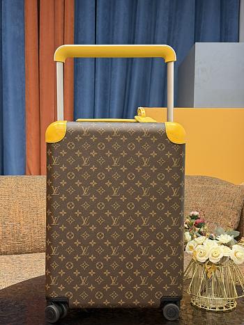 Okify Louis Vuitton Brown And Yellow Monogram Carry-on Suitcase M12614 50x36x18cm