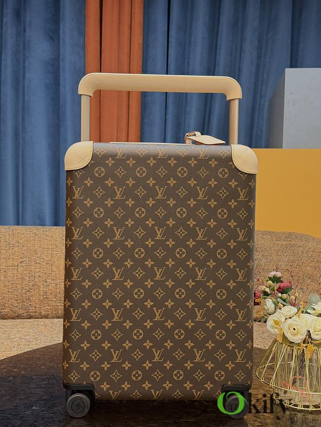 Okify Louis Vuitton Brown And Beige Monogram Carry-on Suitcase M23203 50x36x18cm - 1