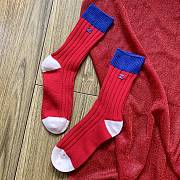 Okify Celine Set Of 3 Colorful Mid Calf Socks 28022 - 3