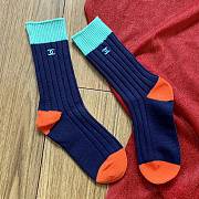 Okify Celine Set Of 3 Colorful Mid Calf Socks 28022 - 2