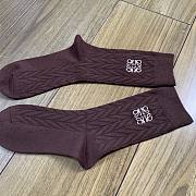 Okify Loewe Set Of 5 Cashmere Mid Calf Socks - 4