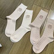 Okify Loewe Set Of 5 Cashmere Mid Calf Socks - 5