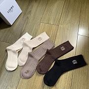 Okify Loewe Set Of 5 Cashmere Mid Calf Socks - 1