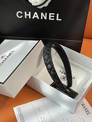 Okify CC Black Narrow Headband Silver Hardware - 6