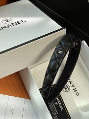 Okify CC Black Narrow Headband Silver Hardware - 5