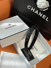 Okify CC Black Narrow Headband Silver Hardware - 4