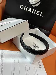 Okify CC Black Narrow Headband Silver Hardware - 2