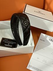 Okify CC Black Wide Headband Silver Hardware - 1