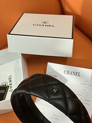 Okify CC Black Wide Headband Silver Hardware - 6