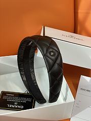 Okify CC Black Wide Headband Silver Hardware - 3