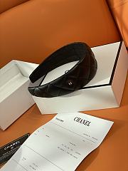 Okify CC Black Wide Headband Silver Hardware - 2