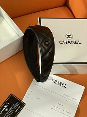 Okify CC Black Wide Headband Gold Hardware - 6