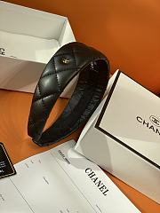 Okify CC Black Wide Headband Gold Hardware - 4