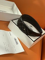 Okify CC Black Wide Headband Gold Hardware - 1