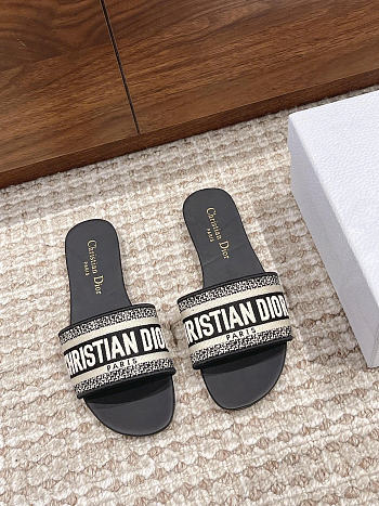 Okify Dior Black Slides 8182