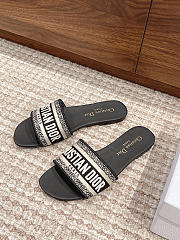 Okify Dior Black Slides 8182 - 2