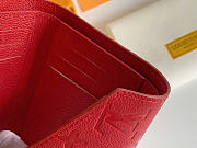 Okify Louis Vuitton Victorine Red Monogram Wallet M41938 12x9x2cm - 5