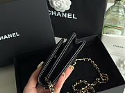 Okify CC Wallet On Chain Bag Black Lambskin Gold Hardware 19.5x13x3.5cm - 6