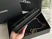 Okify CC Wallet On Chain Bag Black Lambskin Gold Hardware 19.5x13x3.5cm - 5