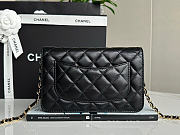 Okify CC Wallet On Chain Bag Black Lambskin Gold Hardware 19.5x13x3.5cm - 3