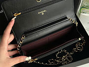 Okify CC Wallet On Chain Bag Black Lambskin Gold Hardware 19.5x13x3.5cm - 2