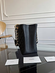 Okify CC Shopping Bag Black Caviar Gold Hardware 33x24x13cm - 6